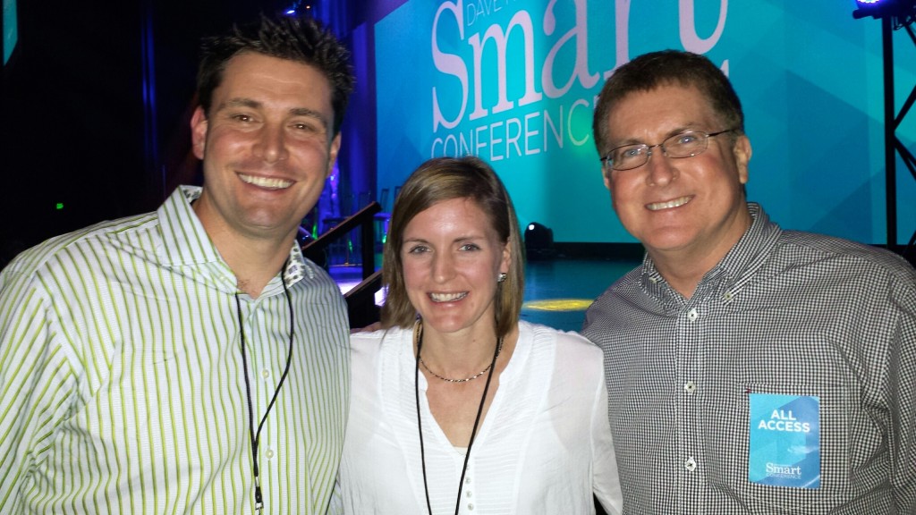 My wife, Liz, and me with Robert at the SMART Conference