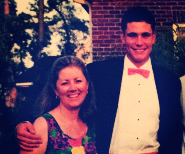 Me and my Aunt Trish with my first bowtie