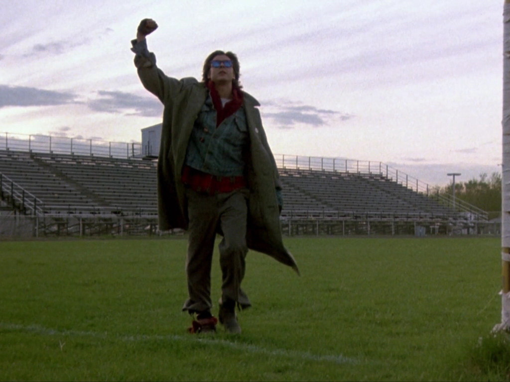 Still shot from the final scene of The Breakfast Club